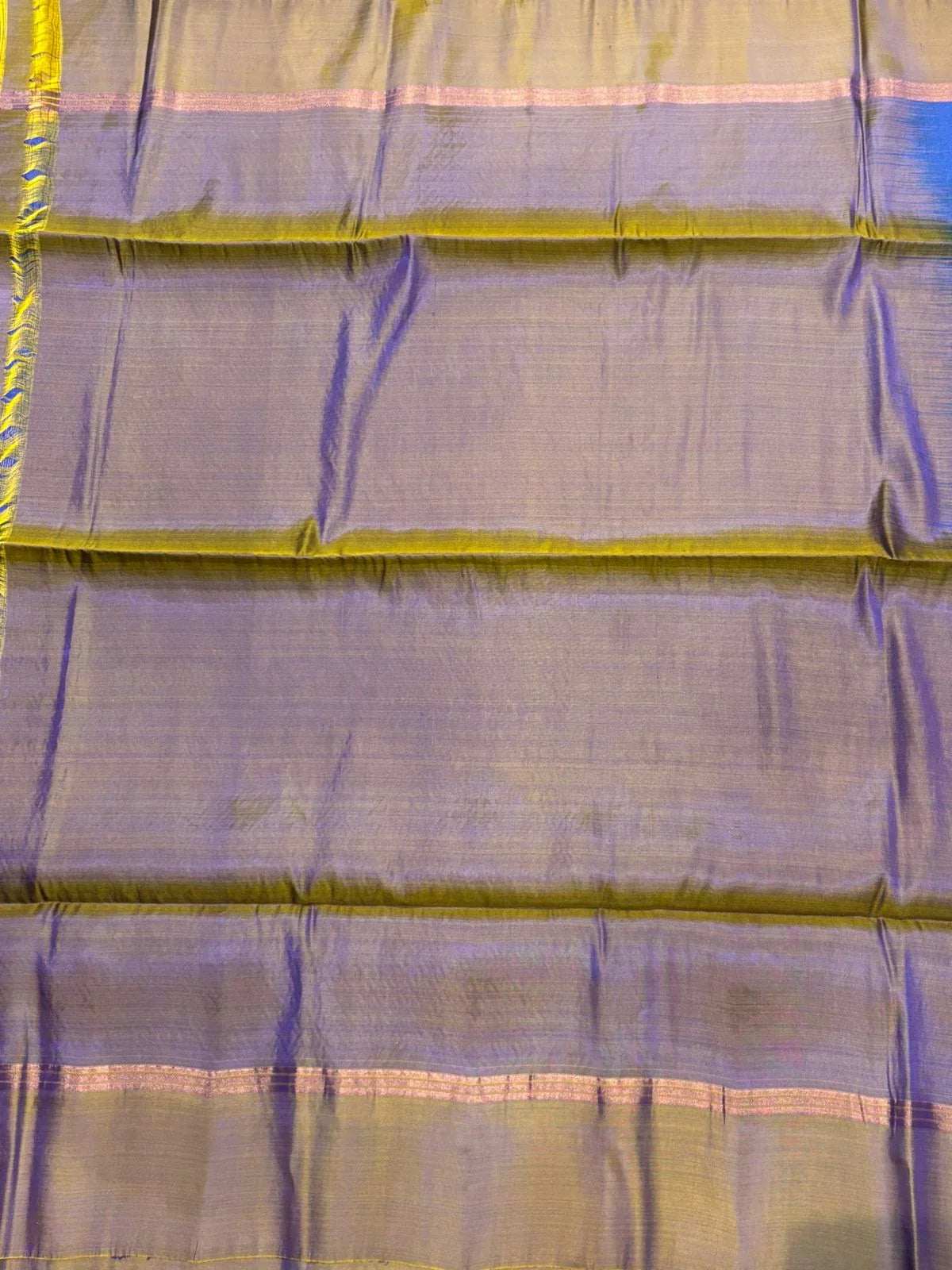 Elegant Dual Tone Blue & Purple Soft Silk Saree | Buy Online - pochampallysarees.com