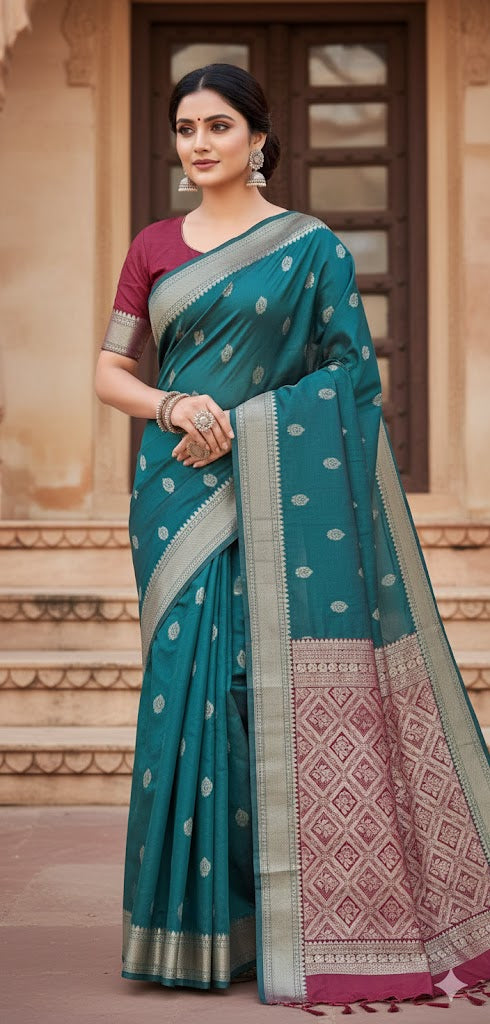 Madhavaram Pattu Saree design 8