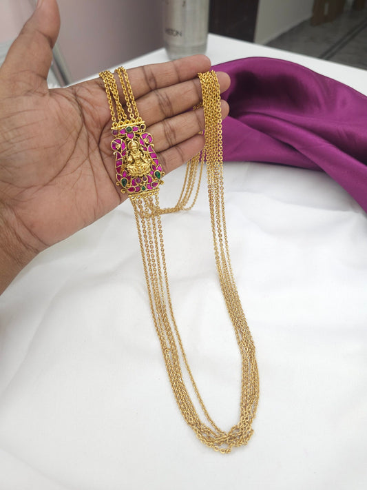 Jadau kundan chandraharam