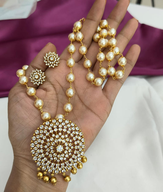 Czs stone and Swarovski mala