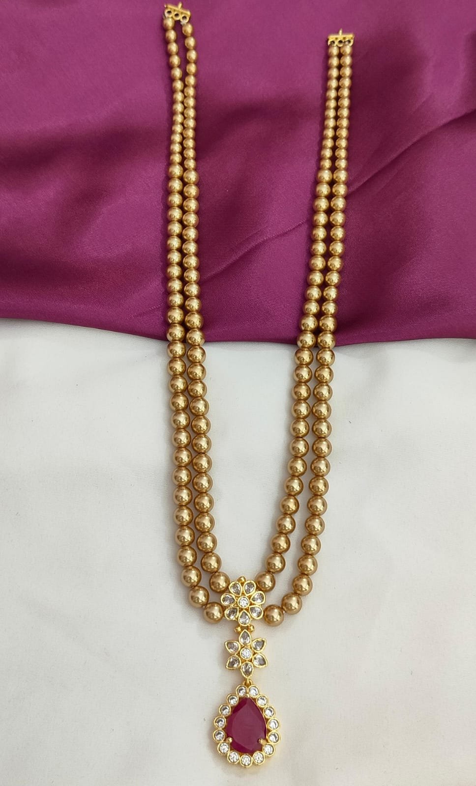 Golden Swarovski handmade mala