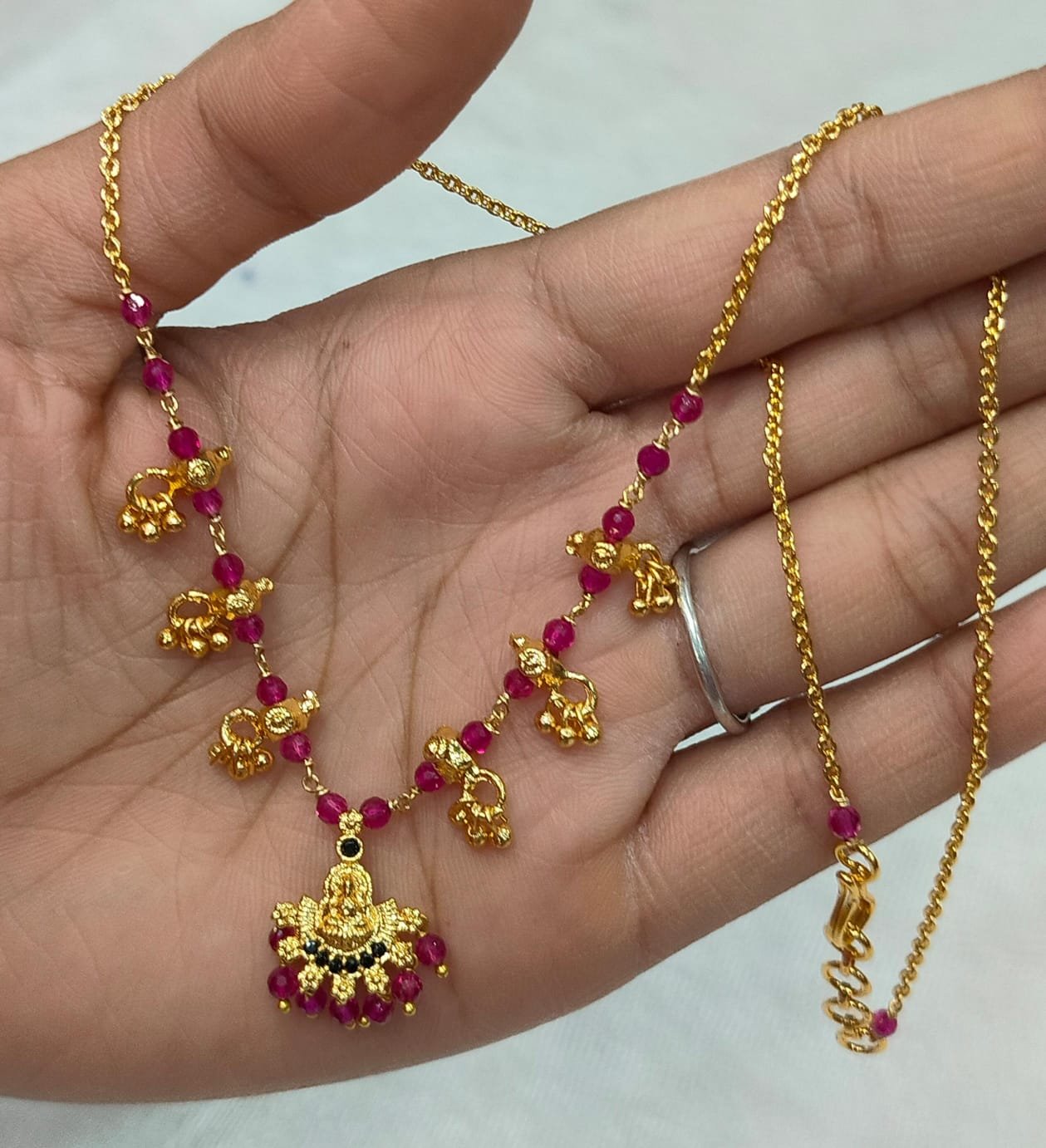 Chetan rubies Laxmi Mala handmade