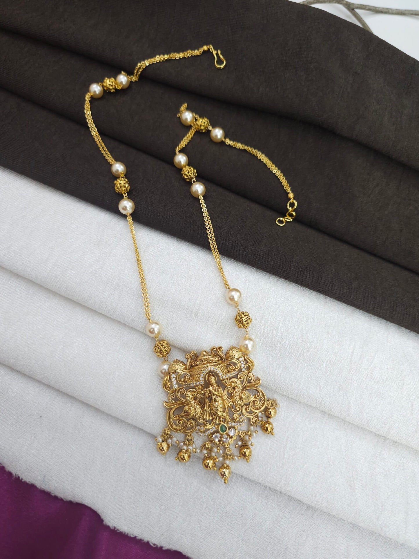 Swarovski Mala with Krishna pendent customized