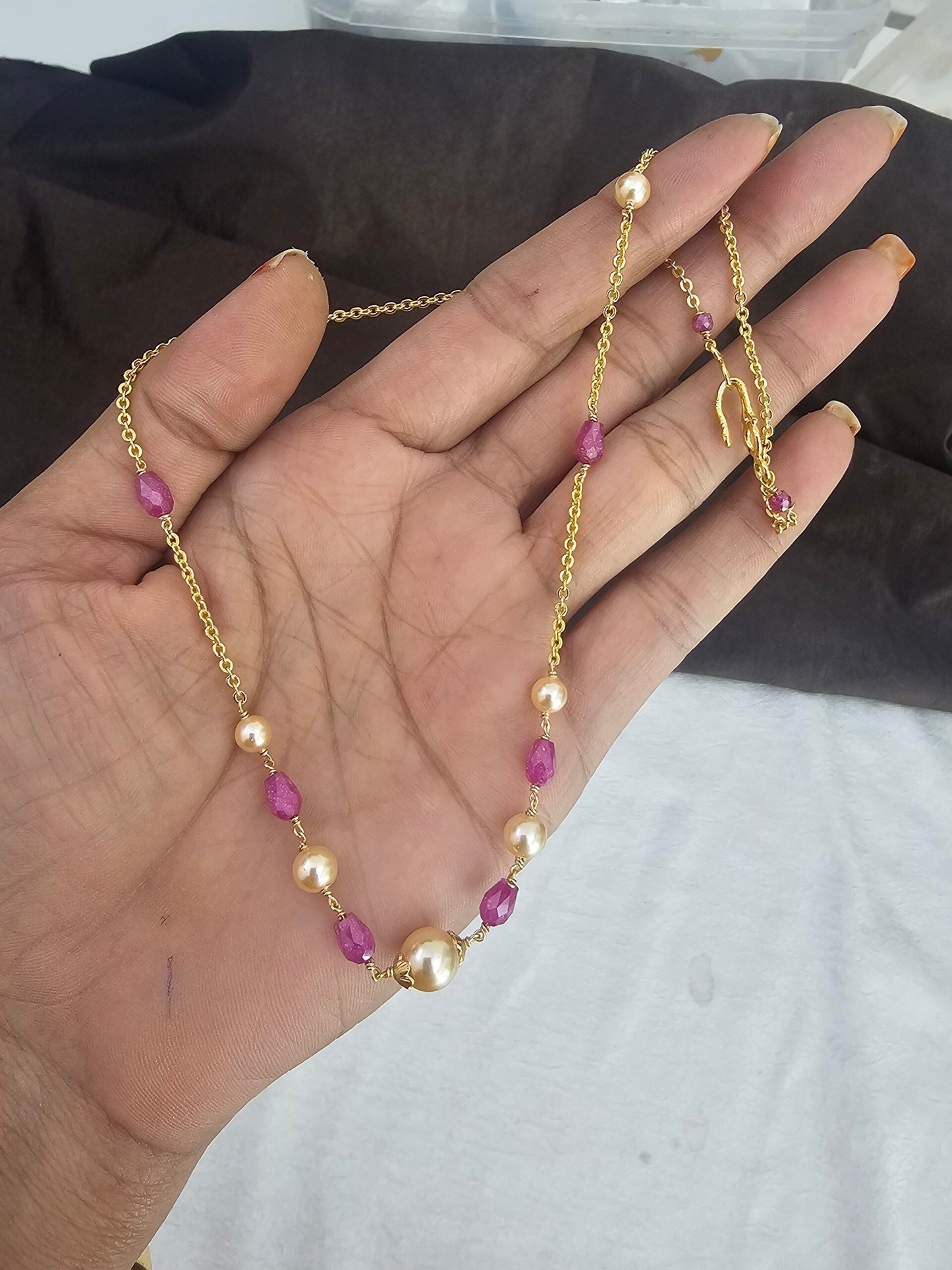 Handmade czs and Swarovski Mala