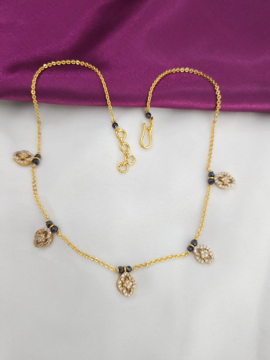 Handmade Dimond cuts  drops customized with black beads