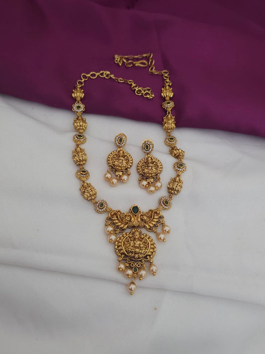 Nakshi antique neck set