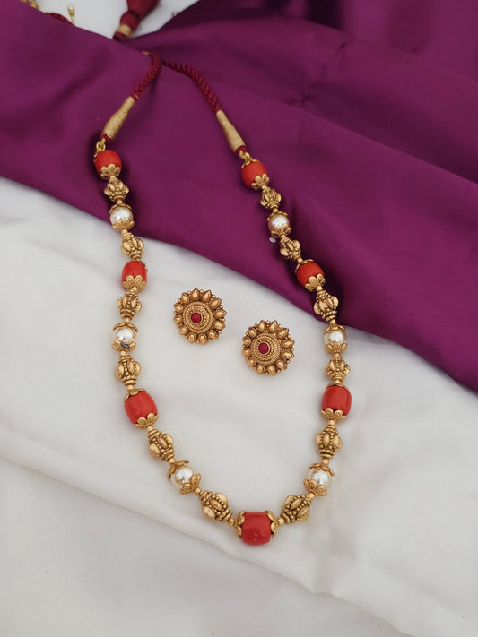 Handmade pagadam and nakshi ball Haram 1599