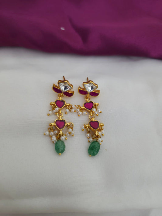 Jadau kundan hangings