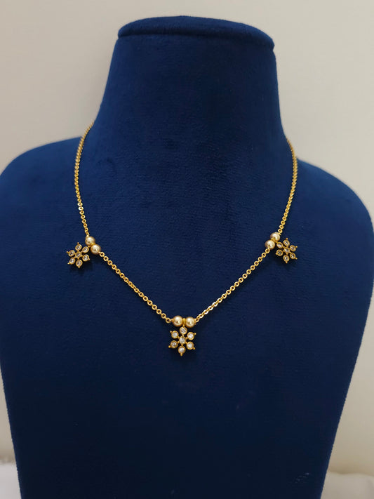 Handmade 3 flower stone