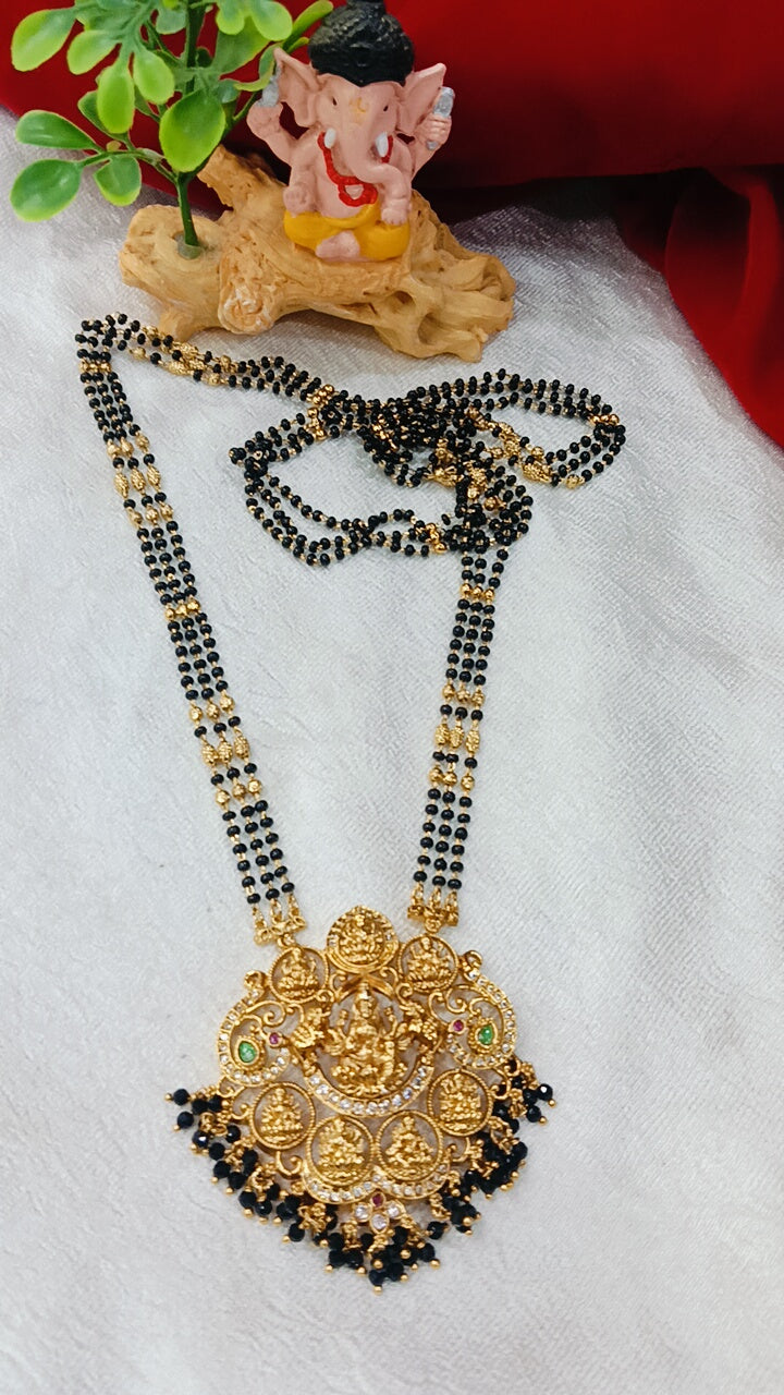 ASTA LAXMI BLACK BEADS MALA