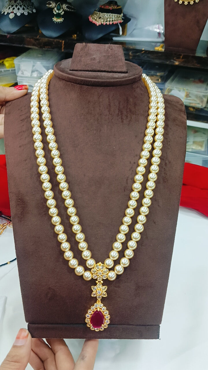swarovski with Uncut pink Stone Handmade mala