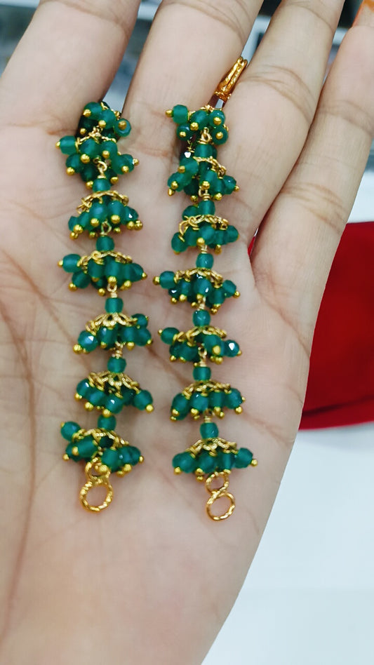 Emeralds pearls matilu designs