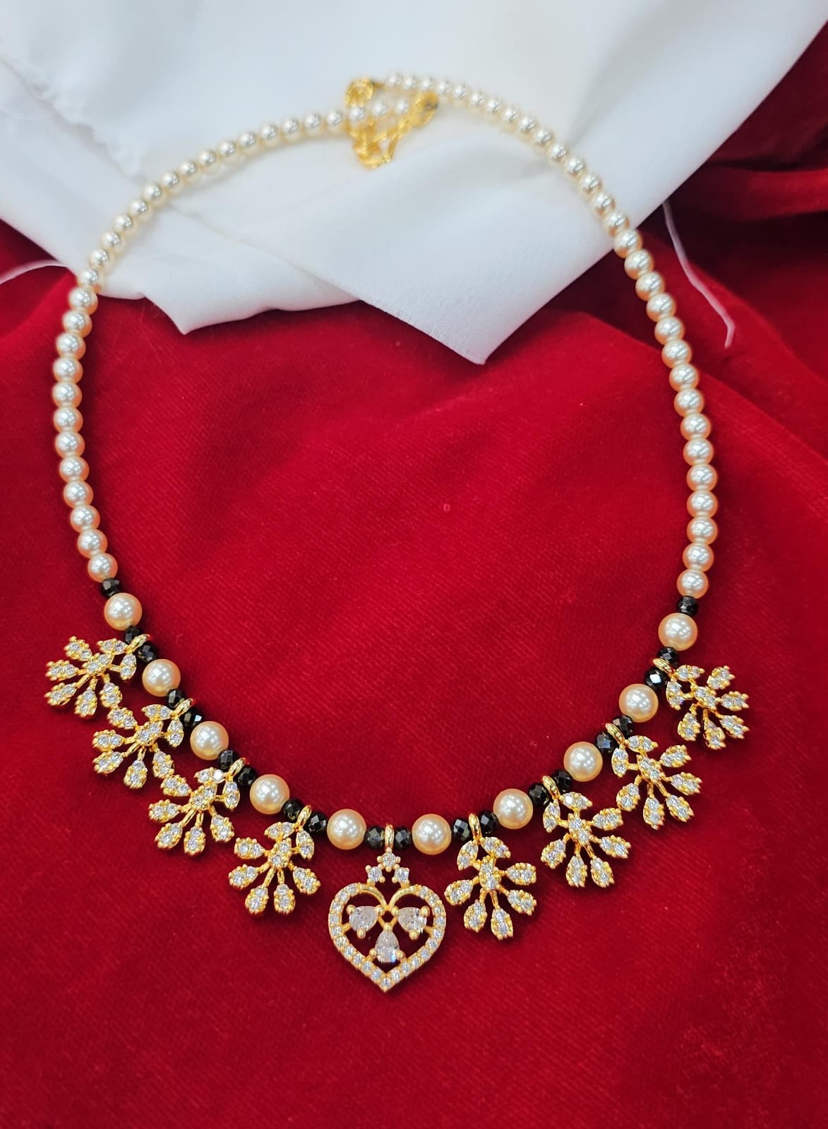 HandMade swarovski beads mala with Small dollars