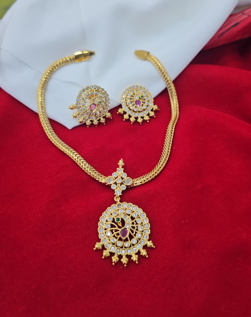 Nanpati with Dollar with Earrings