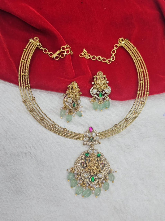 Beautiful Neck Set with Dollar Earrings