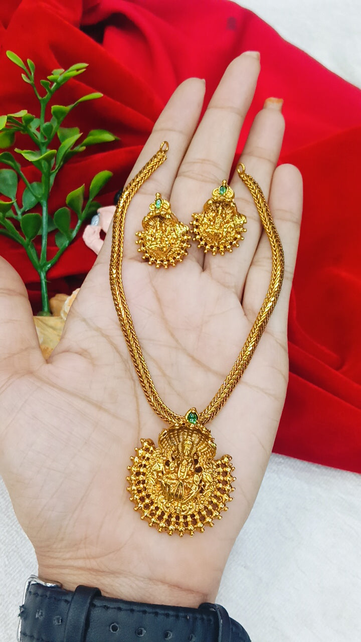 NanPati with Laxmi Dollar and Earings