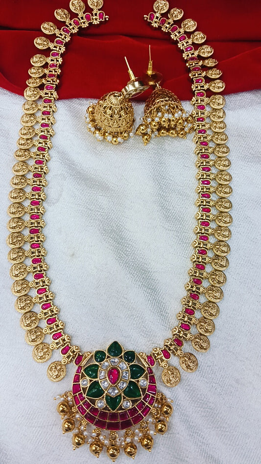 Kundan Neck Sets Kasu Neck Sets