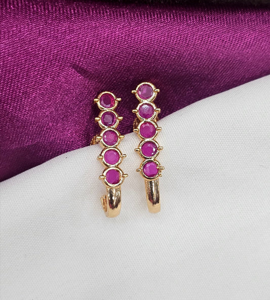 Microplish j studs pueple screw back daily wear just 299