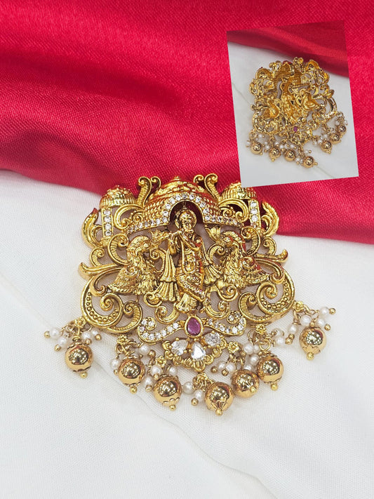 Krishna locket  customizer with gold  balls just 699