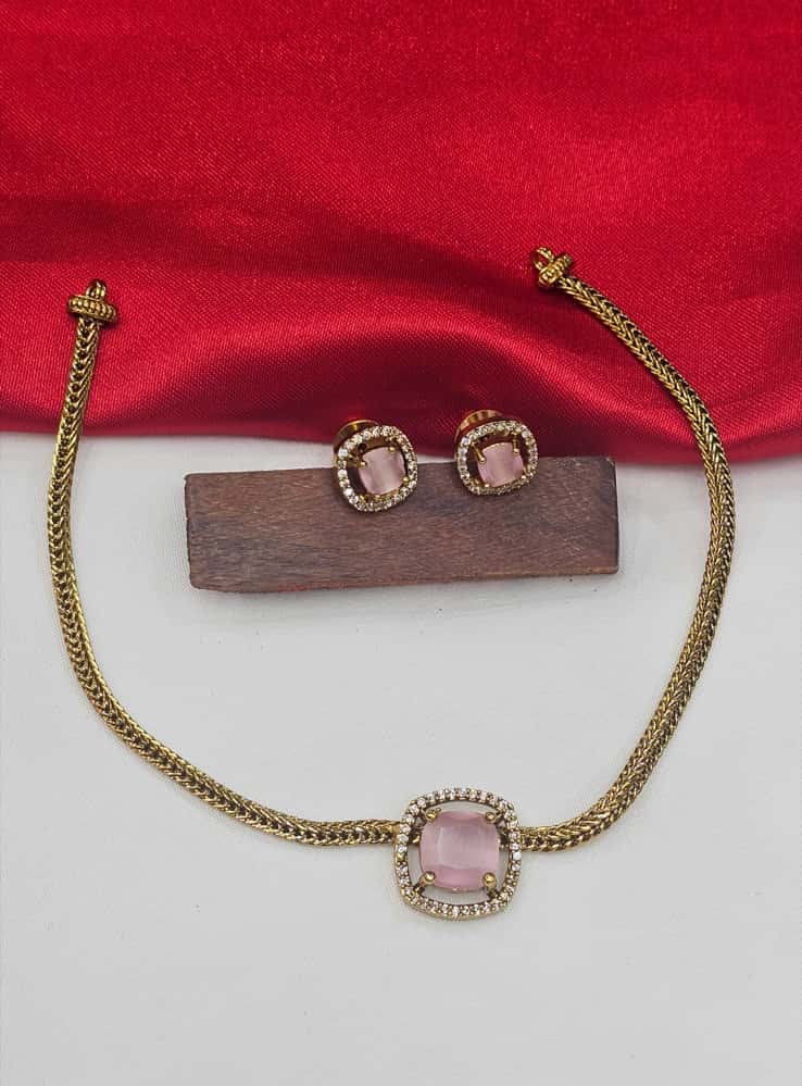 Antique purple stone choker just 299