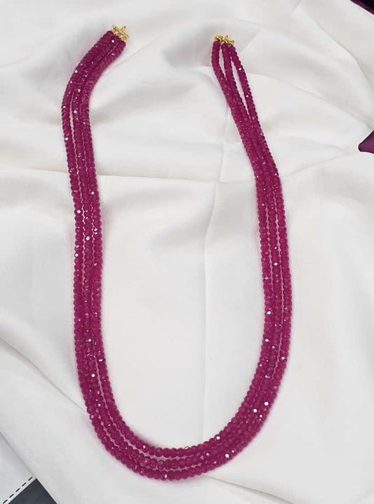 3 lines Chetan rubies Mala just 3699
