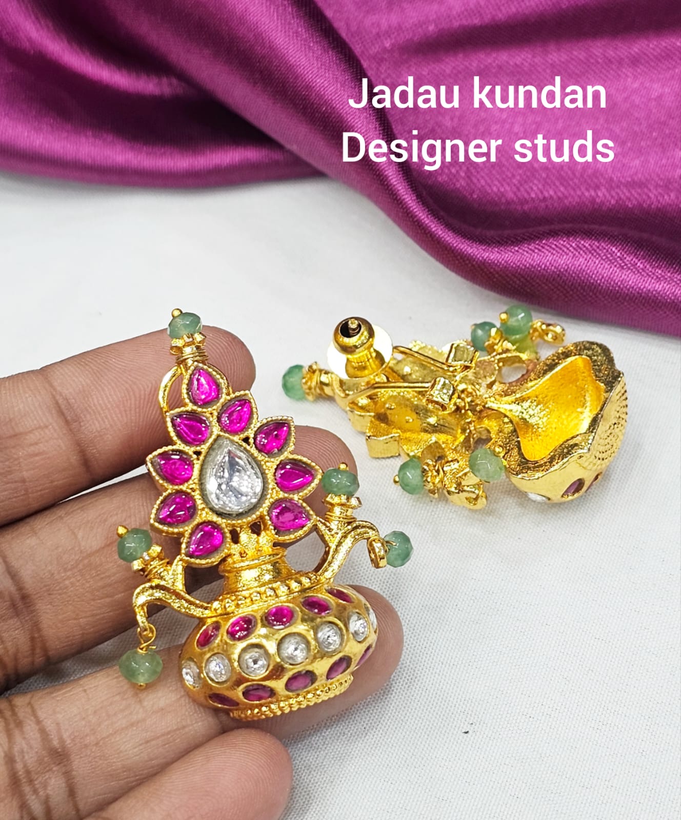 Jadau kundan designer studs just 1599