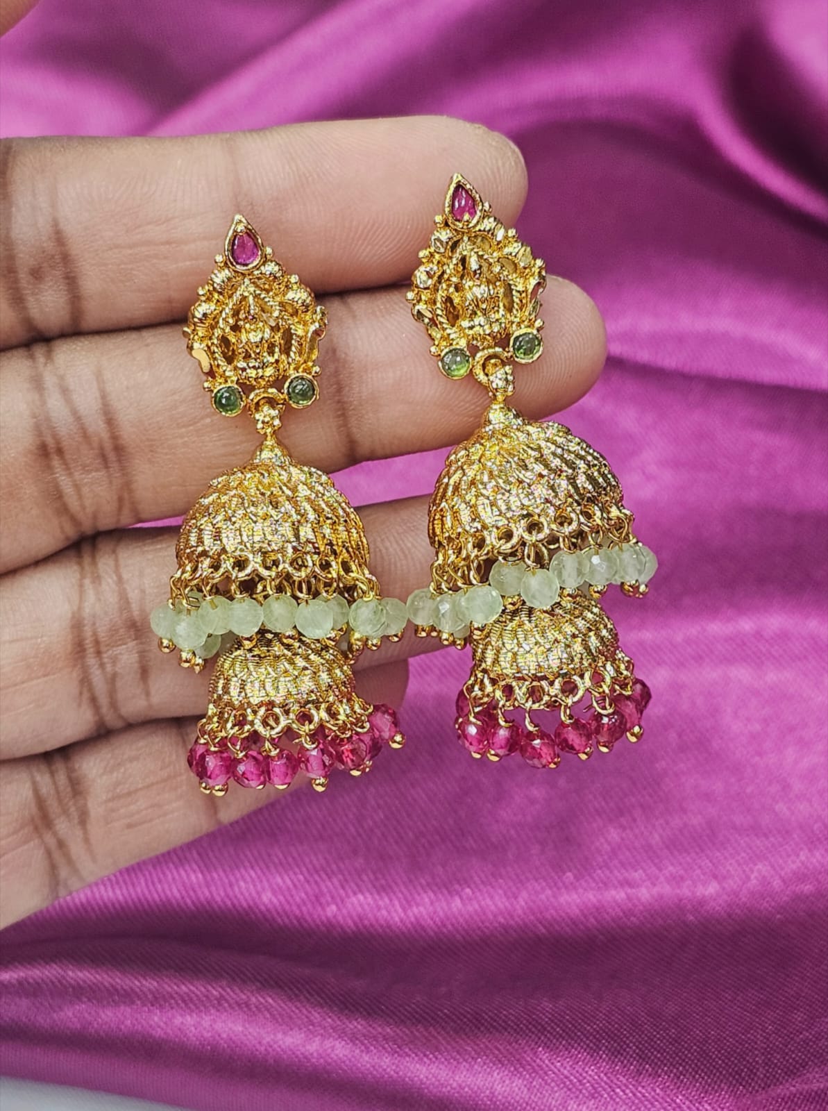 Double layer gold polish buttas with push back just 450