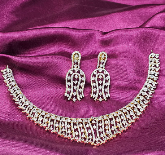 Diamond replica neck set gj just 2100