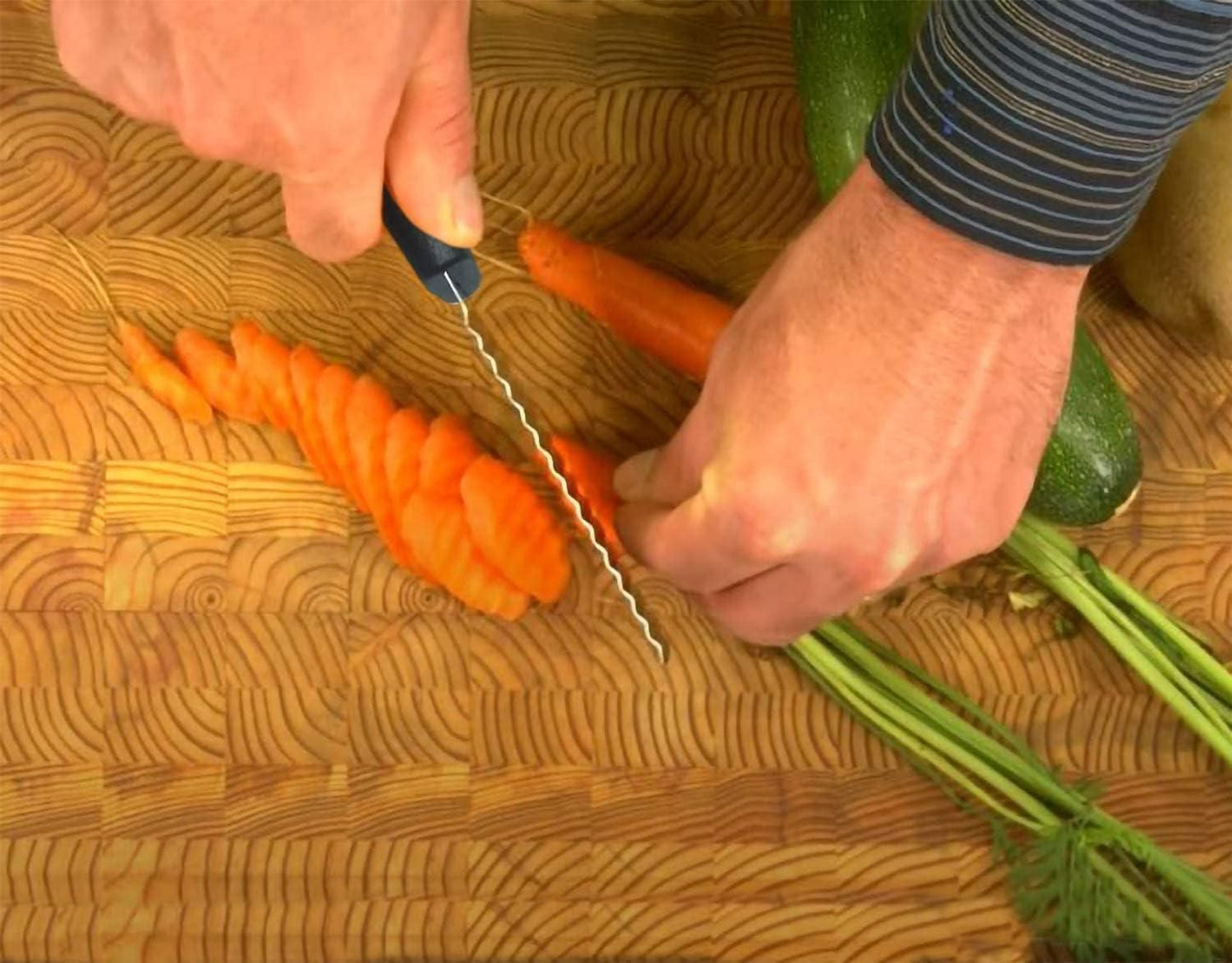 French Stainless Steel Potato Wave Ripple Knife