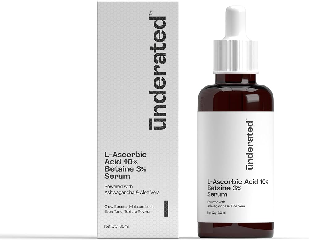 Underated L-Ascorbic Acid 10% Betaine 3% Serum 30ML