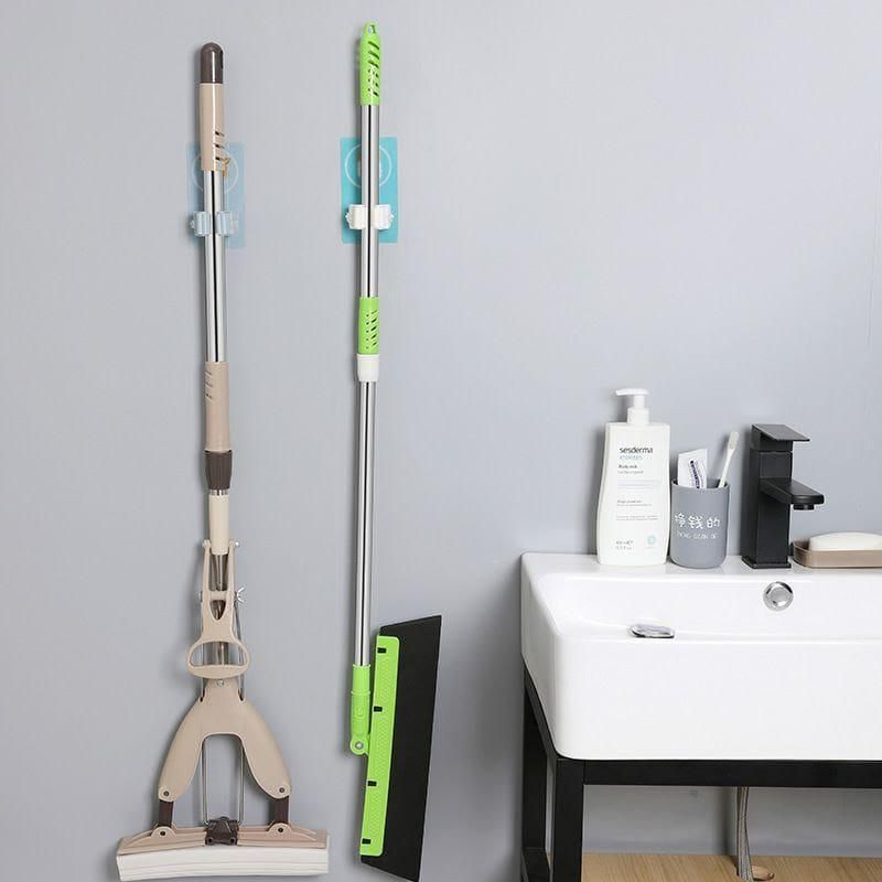 Mop Broom Holder-Wall Mounted Cartoon Mop, Broom Holders(Pack of 3)