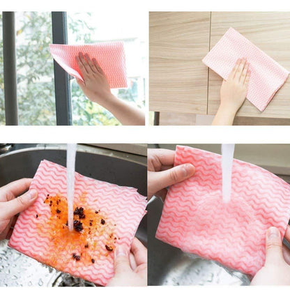Disposable Kitchen Towels Cleaning Cloths (75 pieces)