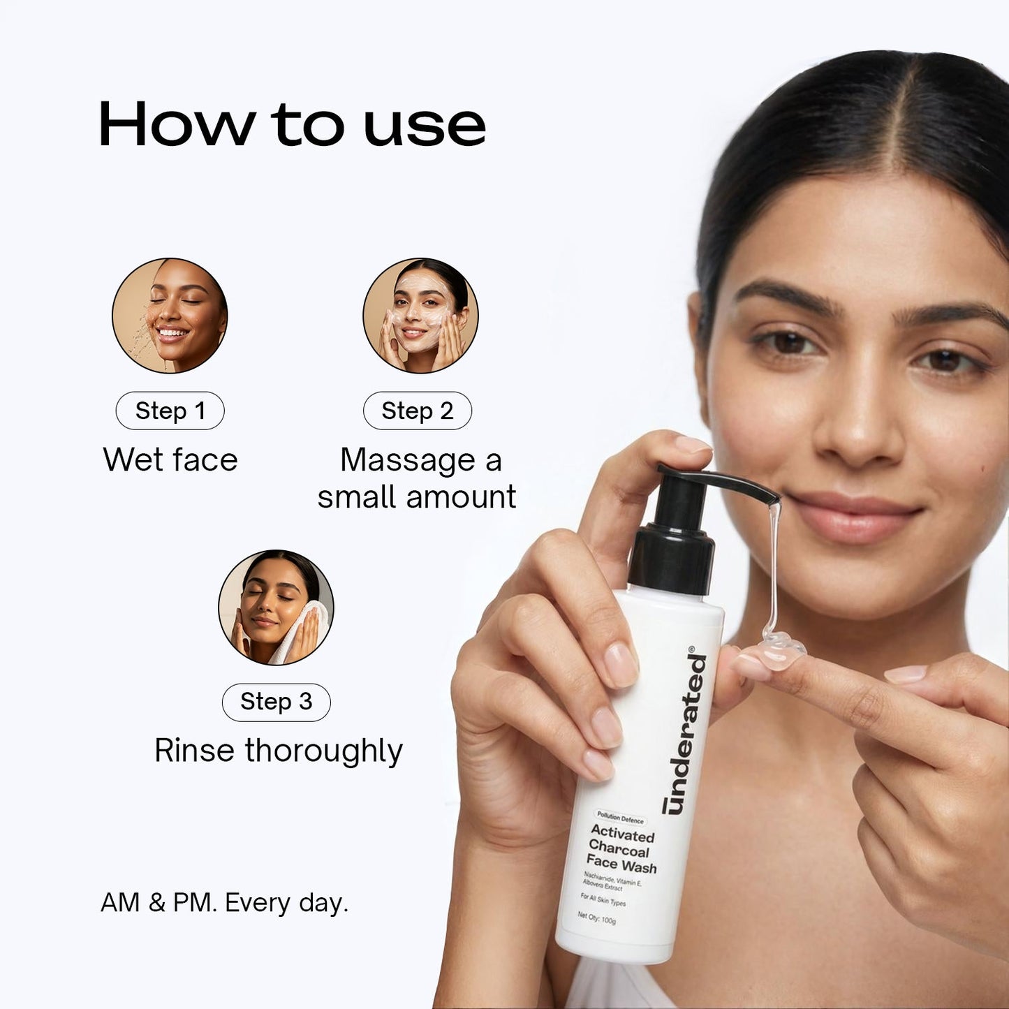 Activated Charcoal Pollution Defence Face Wash