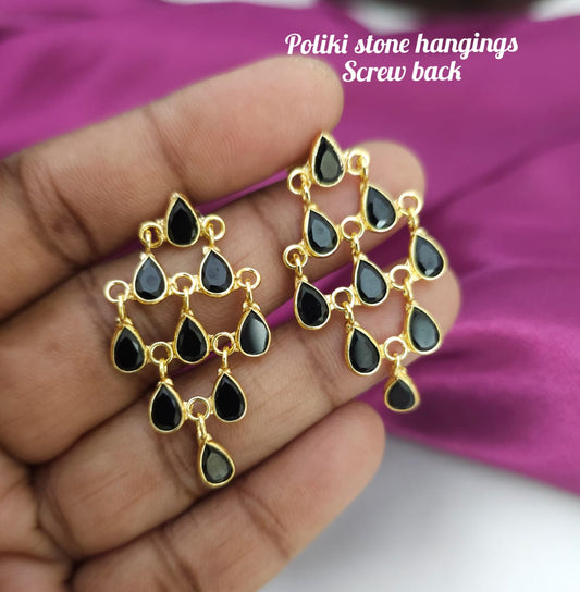 14 ktc replica poliki stone BLACK hangings 450 free shipping