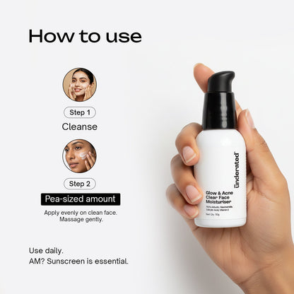 Glow and Acne Clear Face Moisturiser