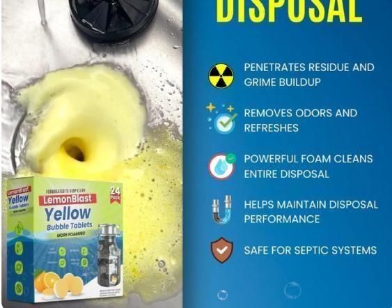LemonBlast Yellow Bubble Tablets (24pc)