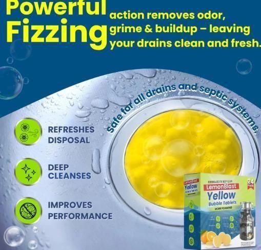 LemonBlast Yellow Bubble Tablets (24pc)