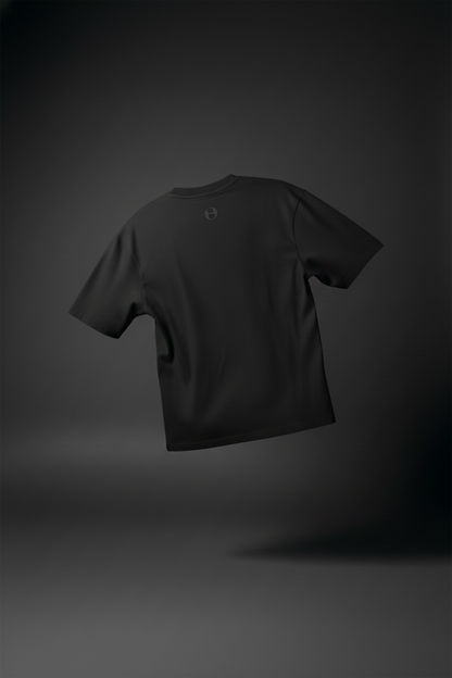 One of None Midnight Black Boxy Oversized Tee