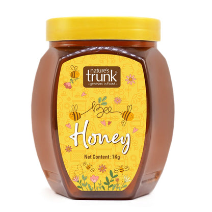 Nature’s Trunk pure bee honey 1kg jar – best natural honey online, natural honey online delivery for healthy living