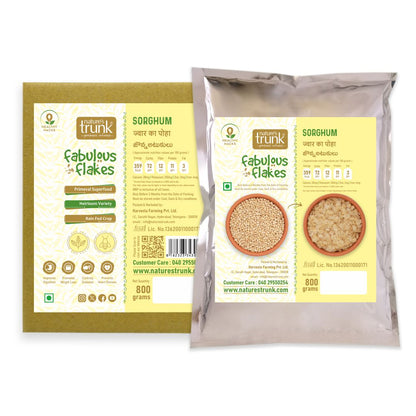 Nature’s Trunk sorghum millet flakes product image showing healthy whole grain breakfast – best sorghum millet flakes
