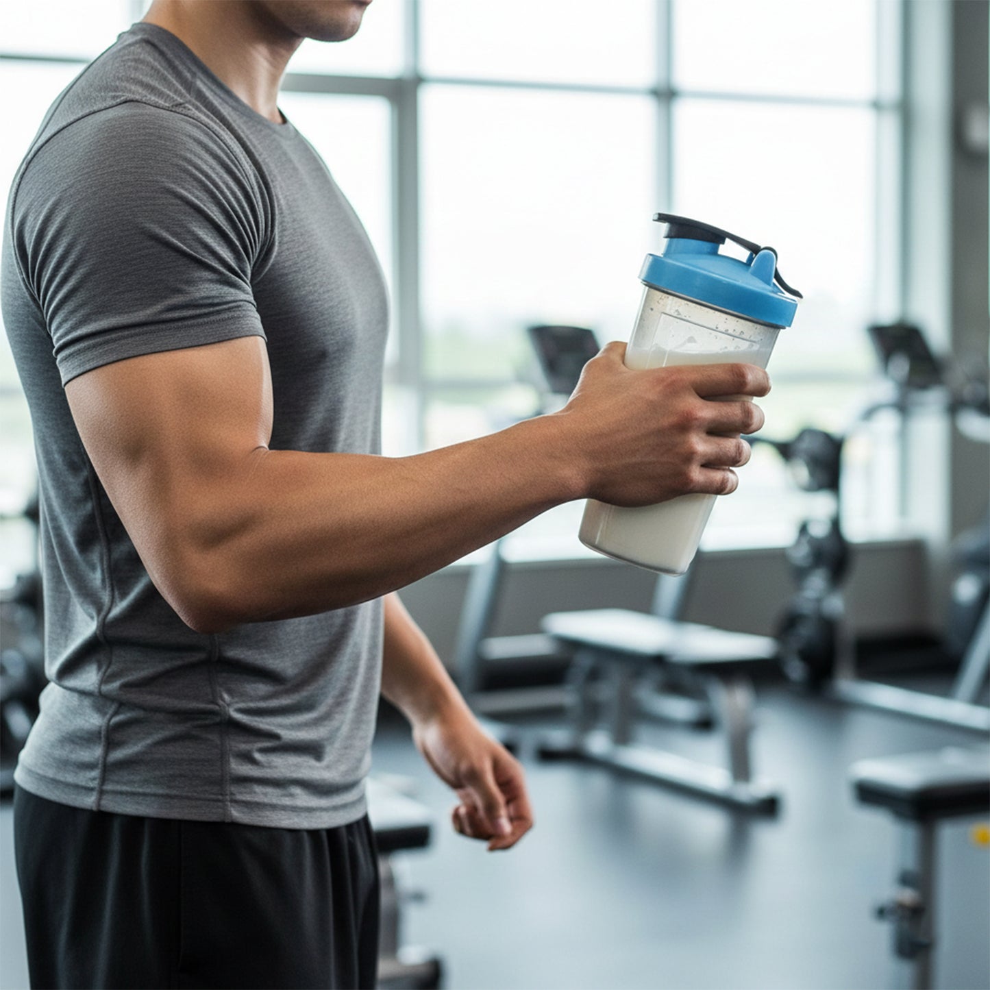 600 Ml Plastic Prime Gym Shaker Bottle (1 Pc)