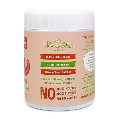 Nature’s Trunk tomato pickle jar with homemade classics label and natural ingredients, buy tomato pickle online