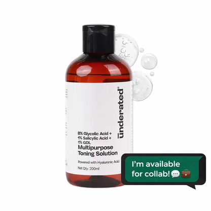 Campaign Id: ZYR0007 Barter Collaboration-Underated Glycolic Acid Toner