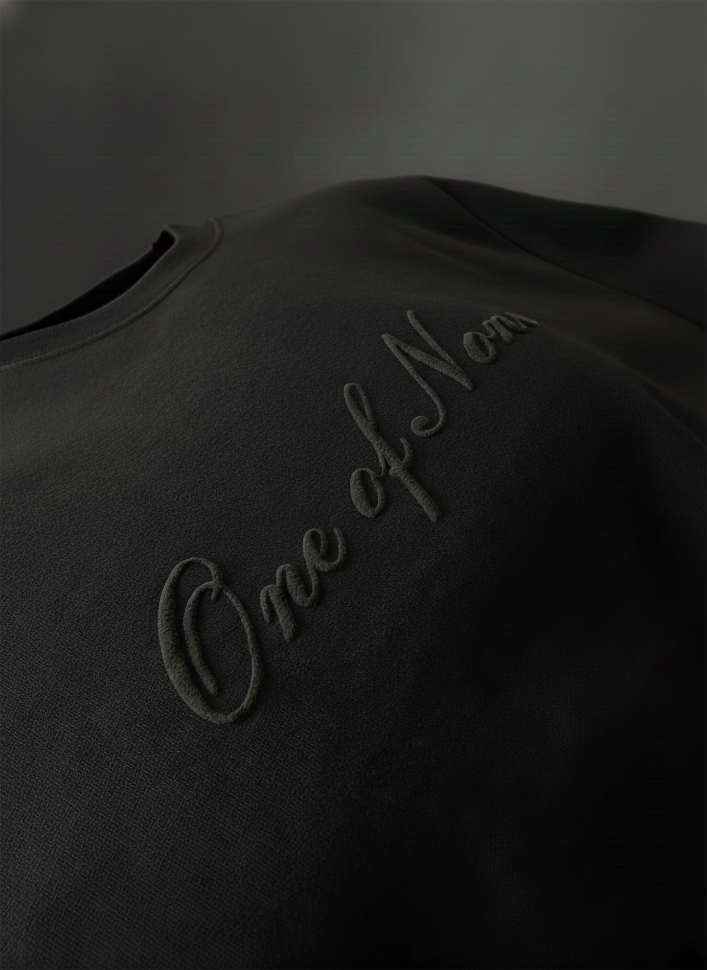 One of None Midnight Black Boxy Oversized Tee