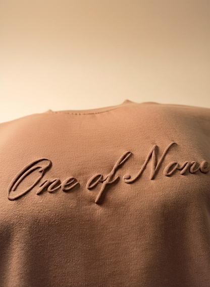 One of None Muted Mocha boxy Oversized Tee