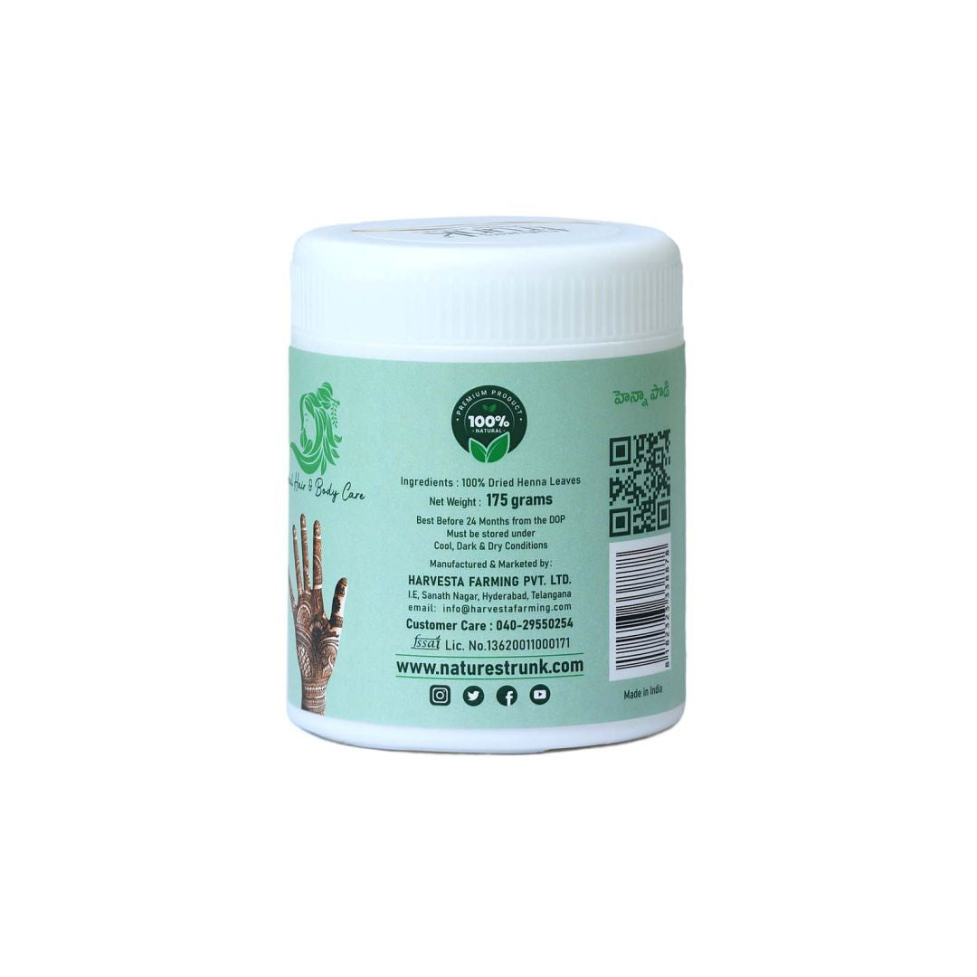 Henna powder product image showing fine natural Mehandhi Powder — ideal for strengthening hair and achieving rich, natural color.