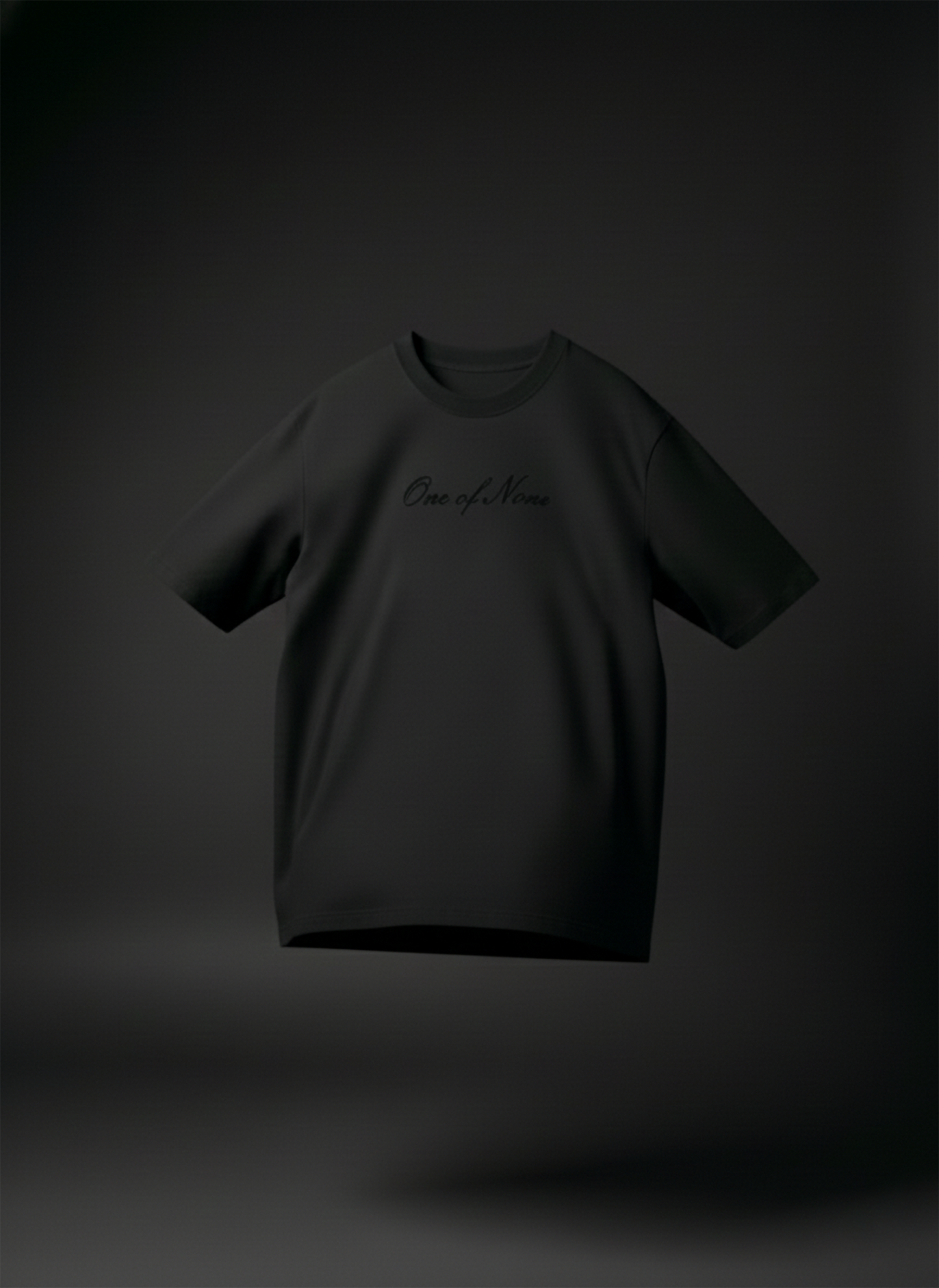 One of None Midnight Black Boxy Oversized Tee