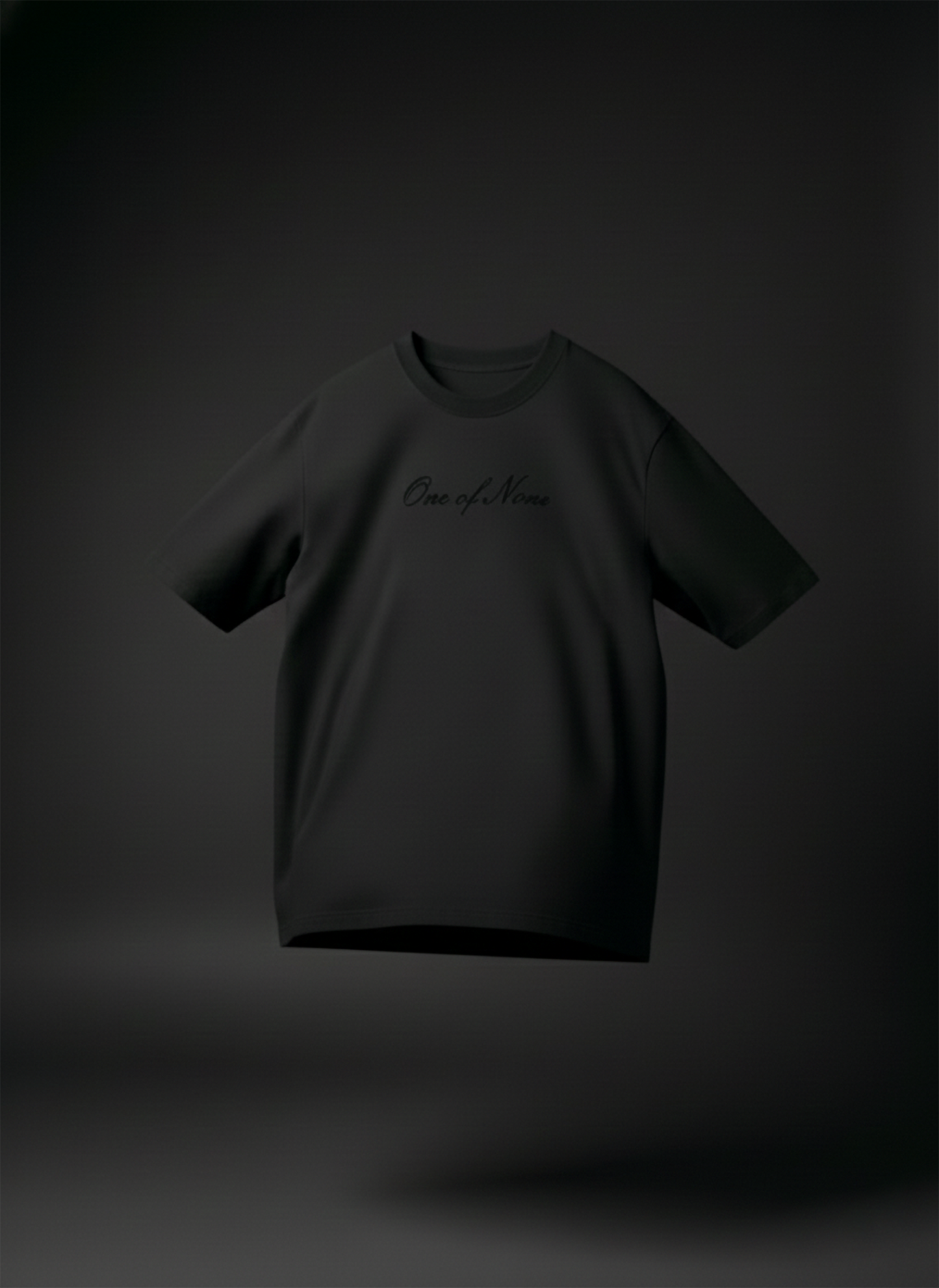 One of None Midnight Black Boxy Oversized Tee