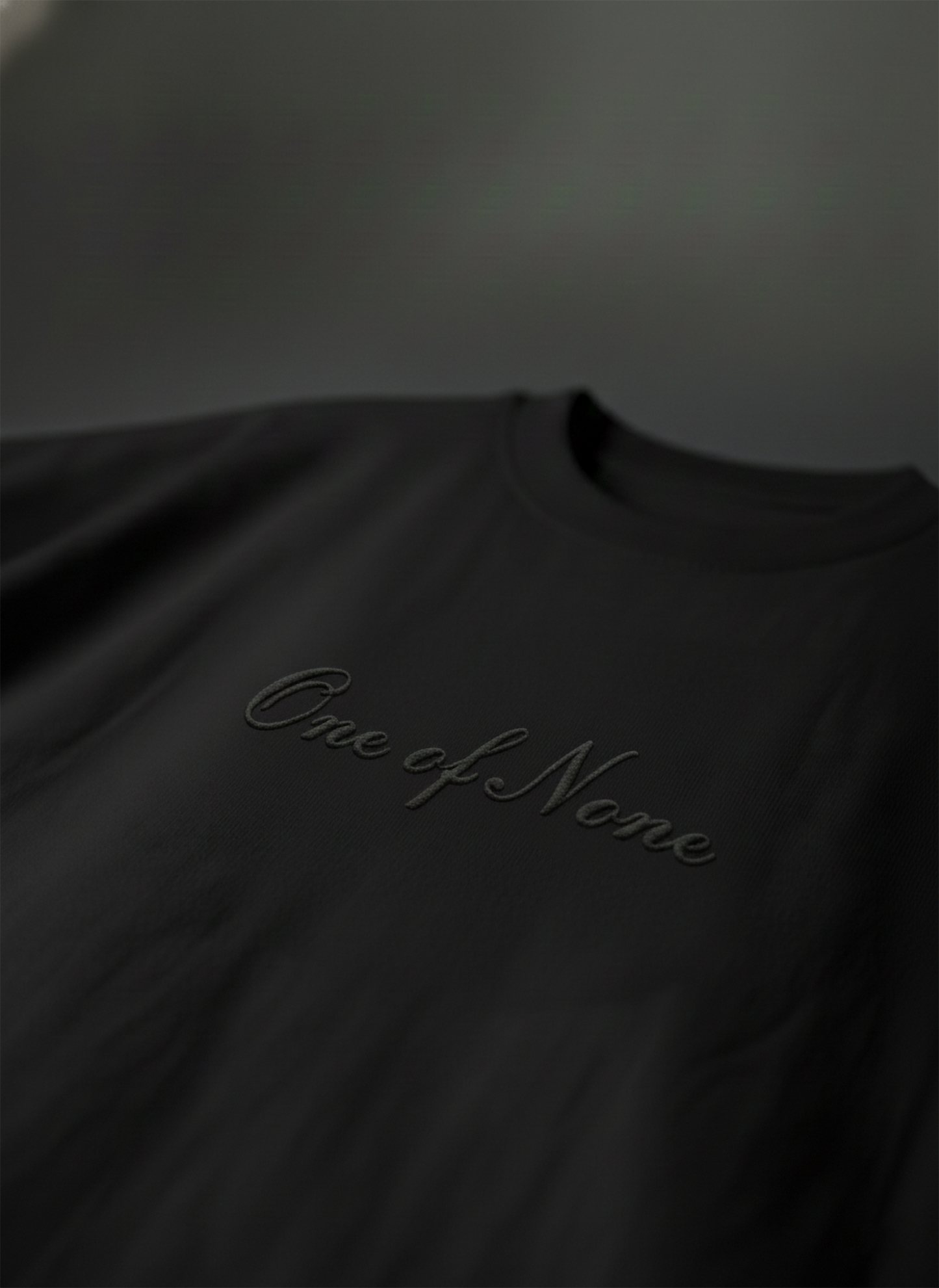 One of None Midnight Black Boxy Oversized Tee