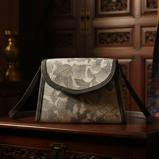 Ivory Bloom Sling Bag